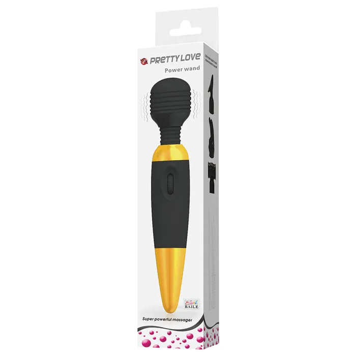 Pretty Love Power WandGold Fairvillacom Vibrators