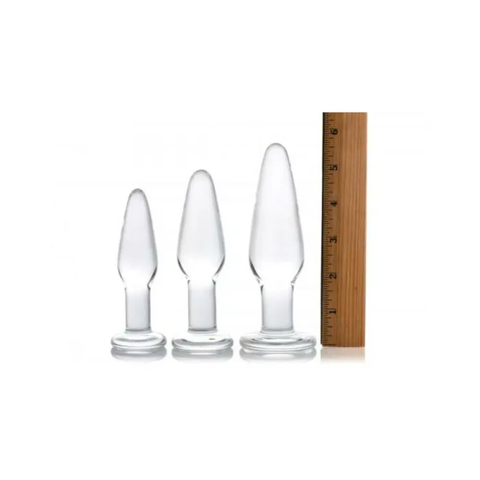 Prism Dosha 3 Piece Glass Anal Plug Kit Fairvillacom Male Sex Toys Prism Dosha 3 Piece Glass Anal Plug Kit Fairvillacom Male Sex Toys