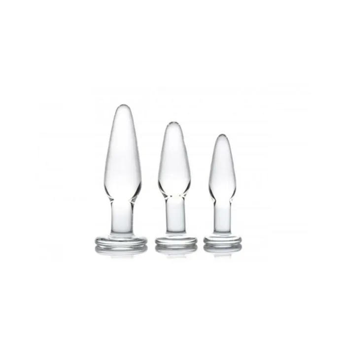 Prism Dosha 3 Piece Glass Anal Plug Kit Fairvillacom Male Sex Toys Prism Dosha 3 Piece Glass Anal Plug Kit Fairvillacom Male Sex Toys