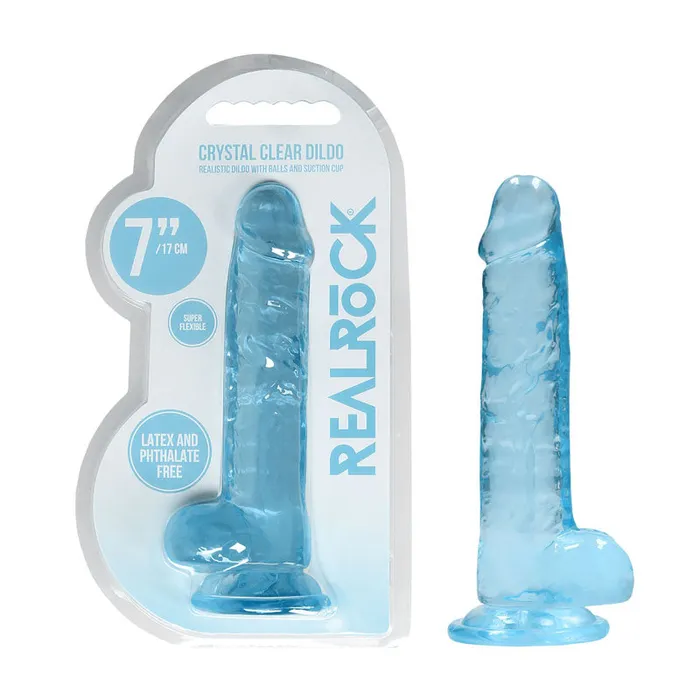 RealRock Realistic Dildo With Balls 175cm Blue ShhhWndsr Female Sex Toys RealRock Realistic Dildo With Balls 175cm Blue ShhhWndsr Female Sex Toys