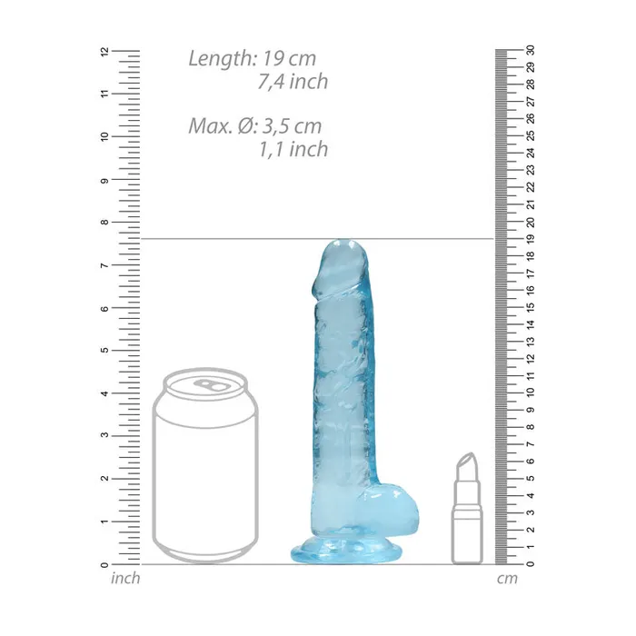 RealRock Realistic Dildo With Balls 175cm Blue ShhhWndsr Female Sex Toys RealRock Realistic Dildo With Balls 175cm Blue ShhhWndsr Female Sex Toys