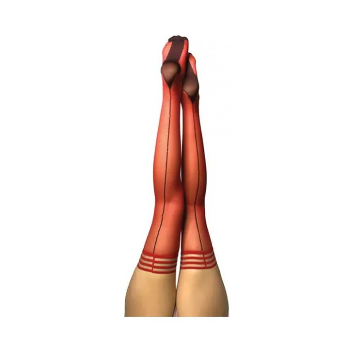 Restraints Fairvillacom Kixies Monica Red Sheer With Black Seam And Cuban Heel Size A