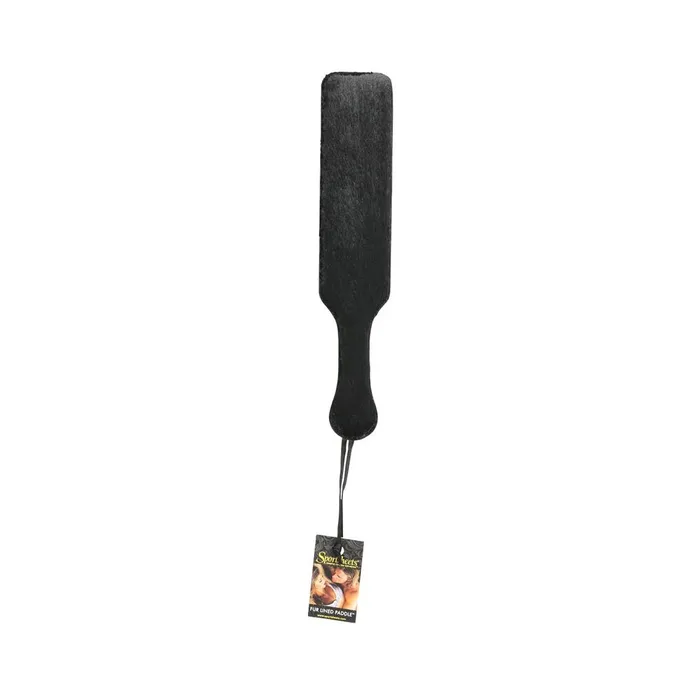 Restraints Fairvillacom Leather Paddle With Black Fur