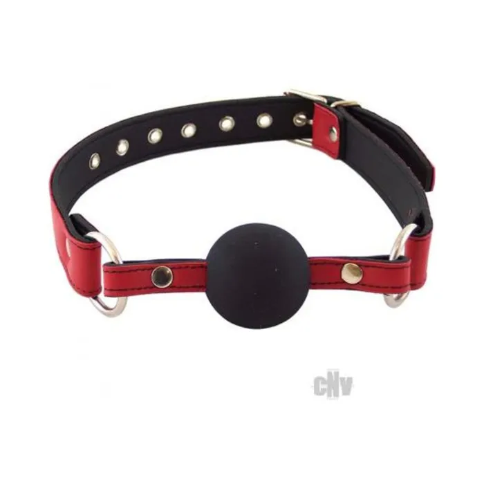 Restraints Fairvillacom Rouge Leather Ball Gag Red