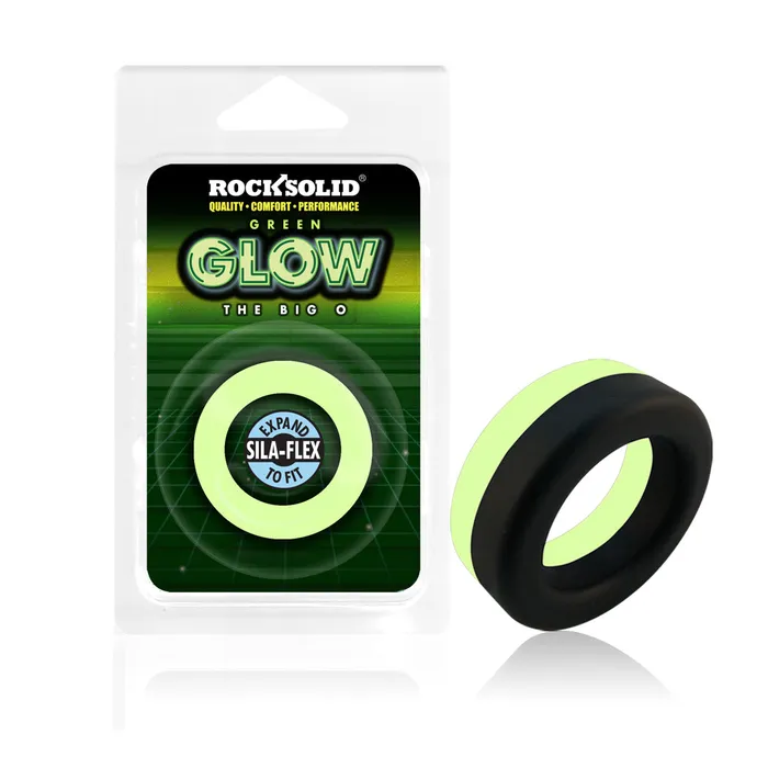 Rock Solid Glow in the Dark Big O Ring BlackGreen Fairvillacom Dildos