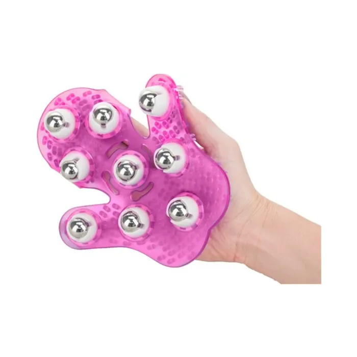 Roller Balls Massager Pink Massage Glove Fairvillacom Dildos