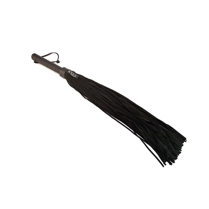 Rouge Long Suede Flogger Leather Handle Black Fairvillacom Anal