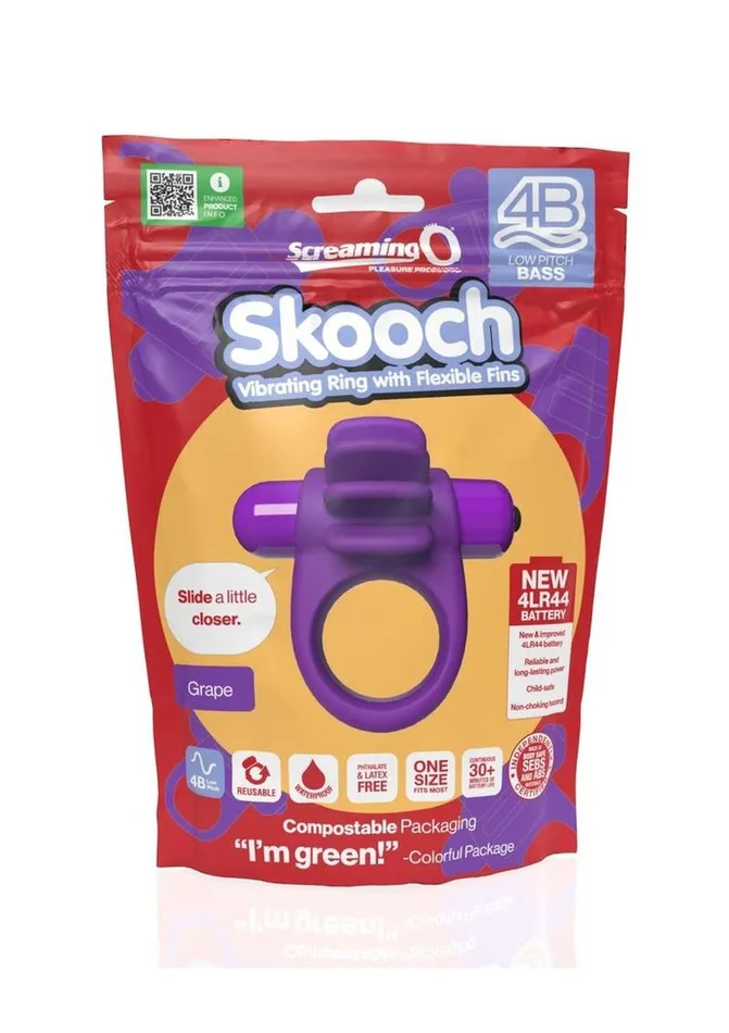Screaming O Couples Skooch Vibrating Couples Ring with Clitoral Ticklers