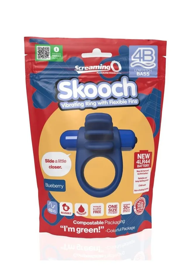Screaming O Couples Skooch Vibrating Couples Ring with Clitoral Ticklers