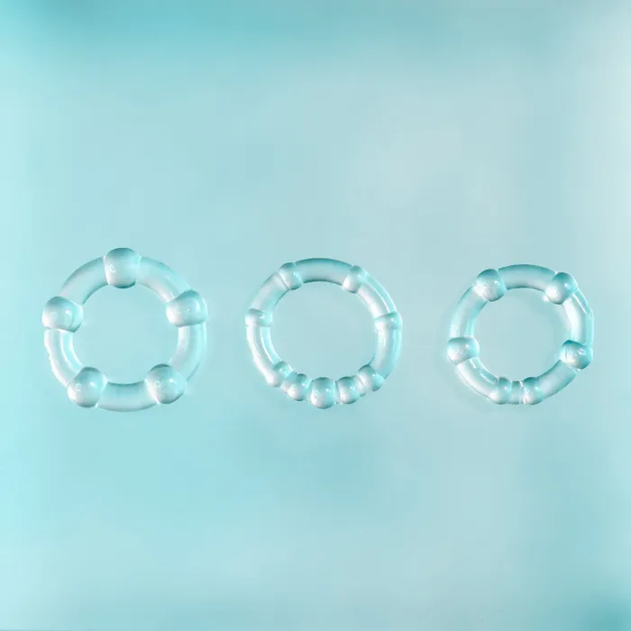 Selopa ERECTION RINGS 3 piece set Clear ShhhWndsr Anal