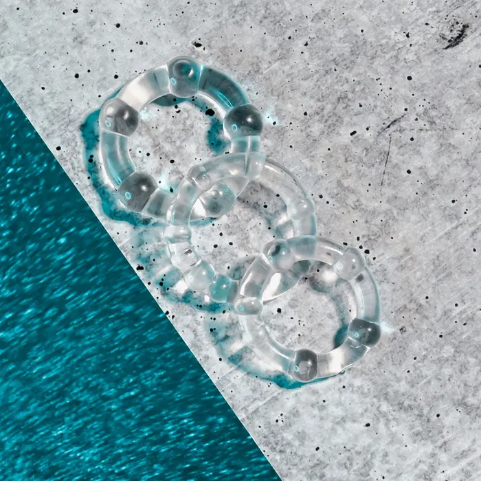 Selopa ERECTION RINGS 3 piece set Clear ShhhWndsr Anal