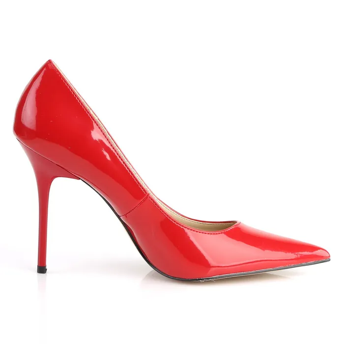 ShhhEFW Classique 20 Pump with 4 inch heel Red Patent Anal