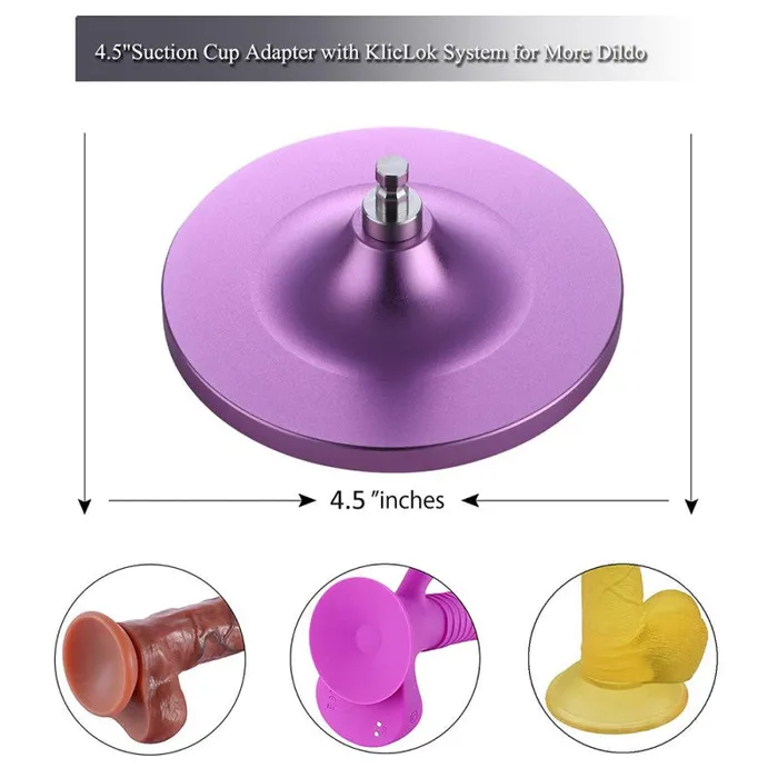 ShhhHS Hismith Accessory HSC30 suction cup dildo adaptor LARGE Violet Dildos