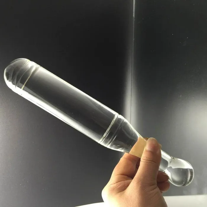 ShhhOb Double ended transparent Pyrex glass dildos in 3 sizes Dildos