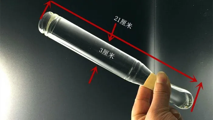 ShhhOb Double ended transparent Pyrex glass dildos in 3 sizes Dildos ShhhOb Double ended transparent Pyrex glass dildos in 3 sizes Dildos