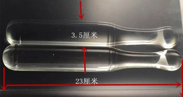 ShhhOb Double ended transparent Pyrex glass dildos in 3 sizes Dildos ShhhOb Double ended transparent Pyrex glass dildos in 3 sizes Dildos