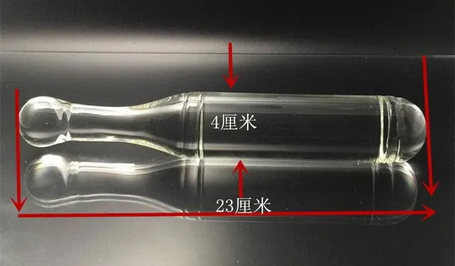ShhhOb Double ended transparent Pyrex glass dildos in 3 sizes Dildos ShhhOb Double ended transparent Pyrex glass dildos in 3 sizes Dildos