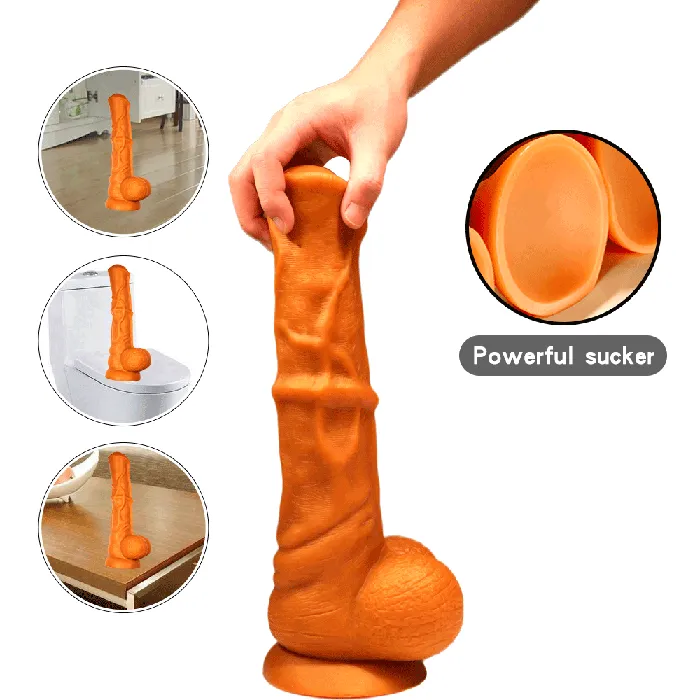 ShhhOb Female Sex Toys Huge horse dildo 37cm with suction cup in 4 big sizes