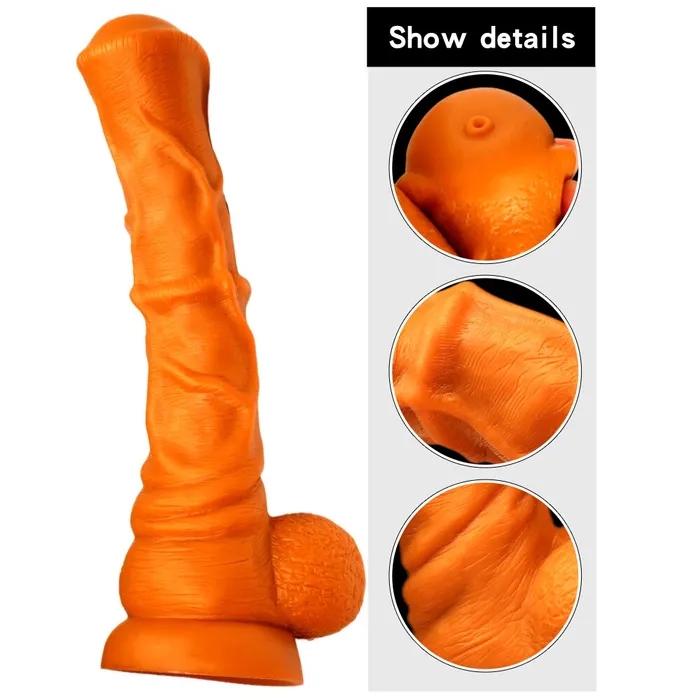 ShhhOb Female Sex Toys Huge horse dildo 37cm with suction cup in 4 big sizes