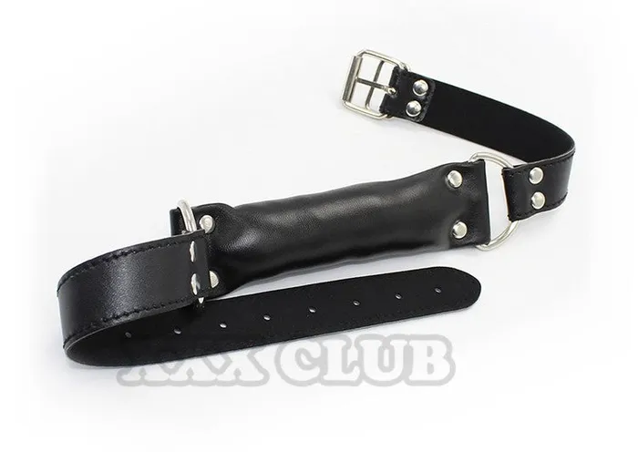 ShhhOb Soft leather pillow bridle gag for Pony Play BDSM Pink or Black Anal