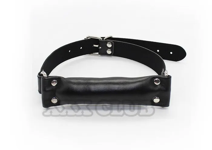 ShhhOb Soft leather pillow bridle gag for Pony Play BDSM Pink or Black Anal