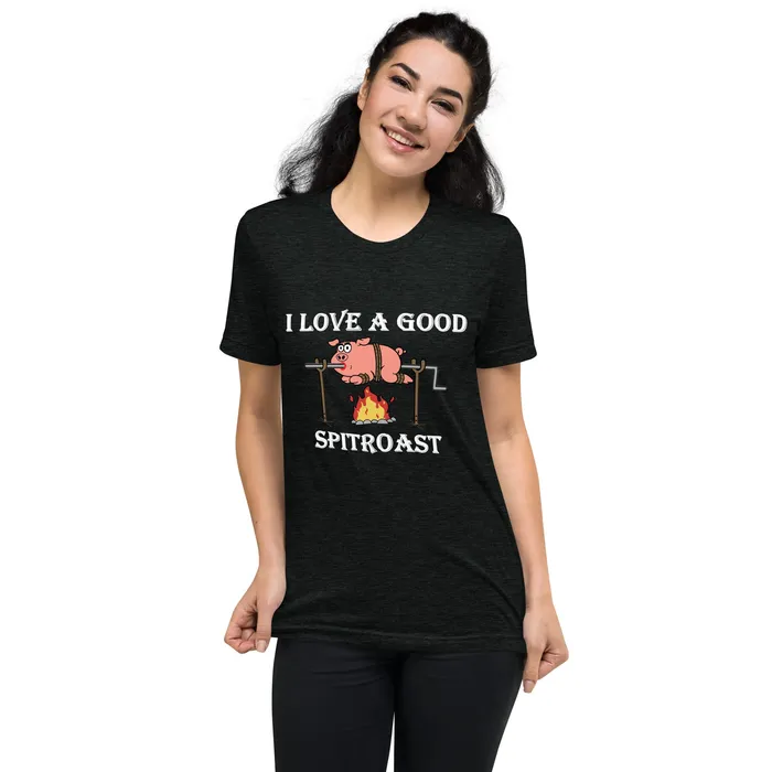 ShhhPrntfl UNISEX SPITROAST Tshirt 4 Colour options in 8 sizes Female Sex Toys