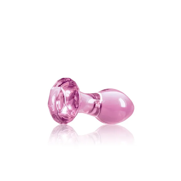 ShhhWndsr Anal Crystal Gem 9 cm Glass Butt Plug Pink