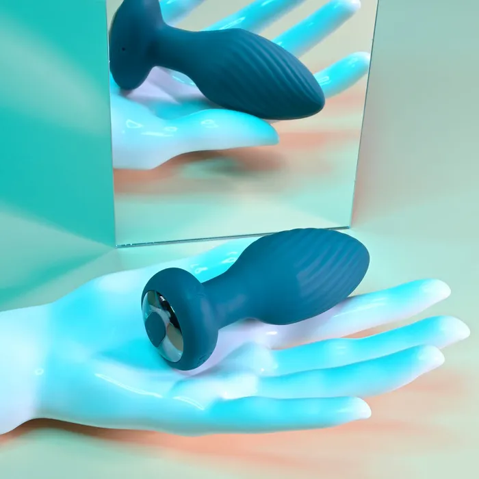 ShhhWndsr Anal Playboy Pleasure SPINNING TAIL TEASER Vibrating Anal Plug Teal Blue ShhhWndsr Anal Playboy Pleasure SPINNING TAIL TEASER Vibrating Anal Plug Teal Blue
