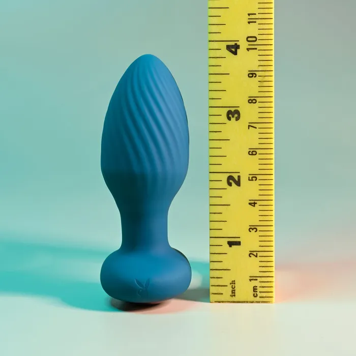 ShhhWndsr Anal Playboy Pleasure SPINNING TAIL TEASER Vibrating Anal Plug Teal Blue ShhhWndsr Anal Playboy Pleasure SPINNING TAIL TEASER Vibrating Anal Plug Teal Blue
