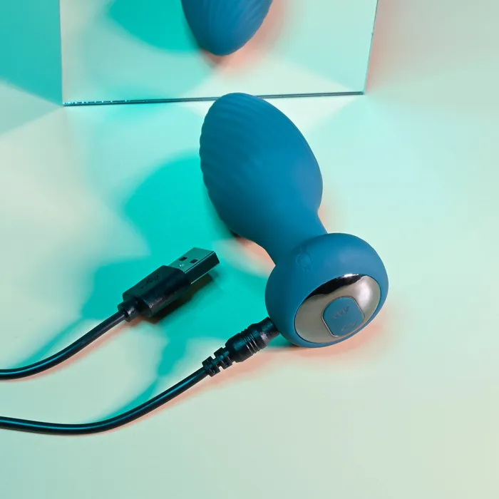 ShhhWndsr Anal Playboy Pleasure SPINNING TAIL TEASER Vibrating Anal Plug Teal Blue ShhhWndsr Anal Playboy Pleasure SPINNING TAIL TEASER Vibrating Anal Plug Teal Blue