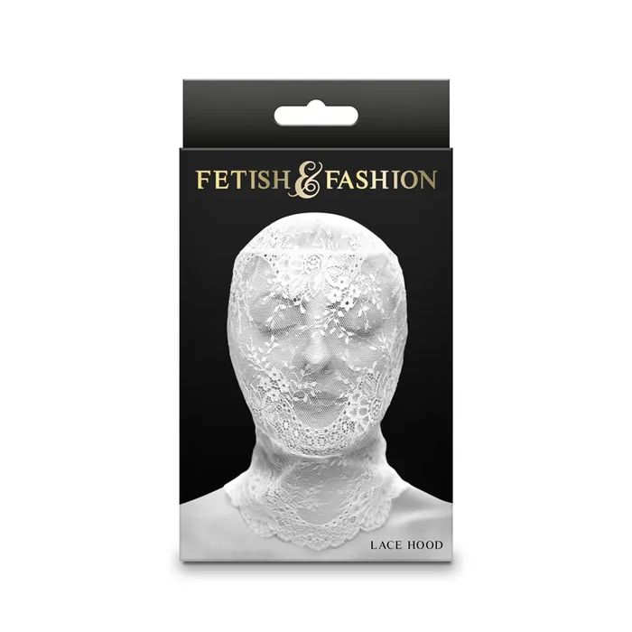 ShhhWndsr Couples Fetish Fashion Lace Veil Hood White