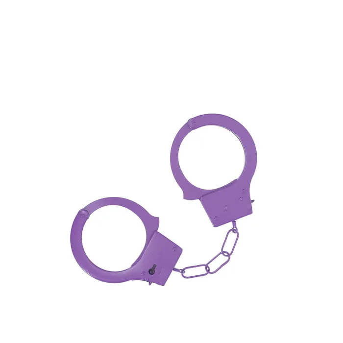 ShhhWndsr Couples OUCH Classic Metal Cuffs Purple
