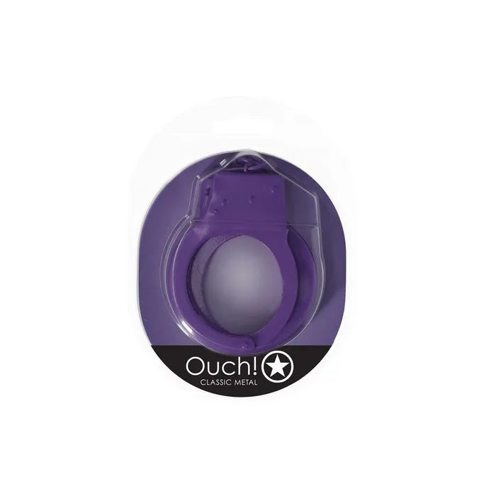 ShhhWndsr Couples OUCH Classic Metal Cuffs Purple ShhhWndsr Couples OUCH Classic Metal Cuffs Purple