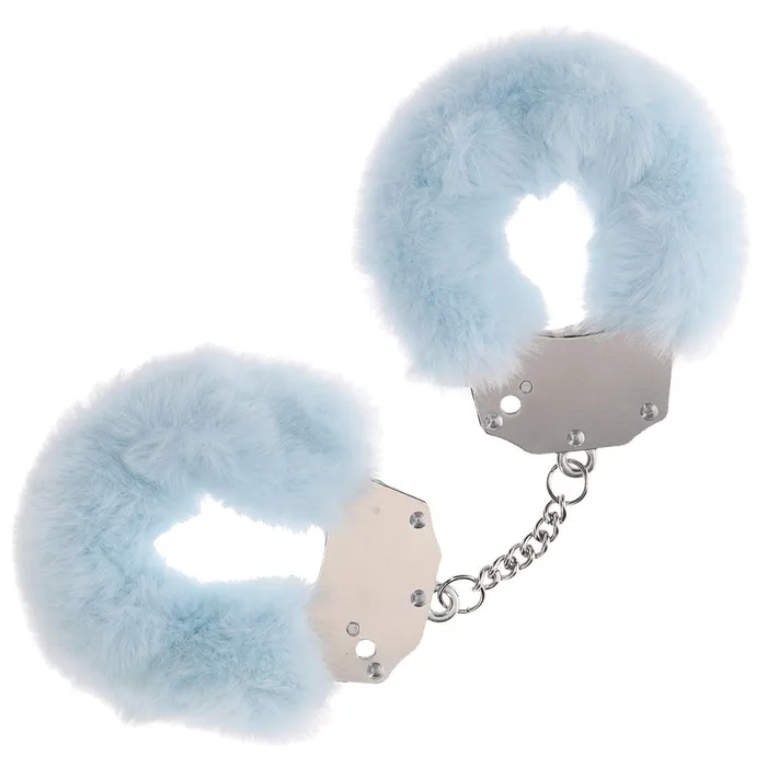 ShhhWndsr Couples OUCH HeavyDuty Fluffy Cuffs Powder Blue