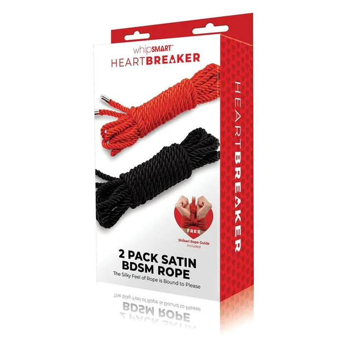 ShhhWndsr Enhancers WhipSmart Heartbreaker 2 Pack Satin BDSM Rope