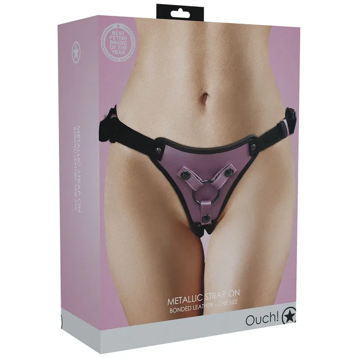 ShhhWndsr Female Sex Toys OUCH Brand Metallic Strap On Harness Rose ShhhWndsr Female Sex Toys OUCH Brand Metallic Strap On Harness Rose