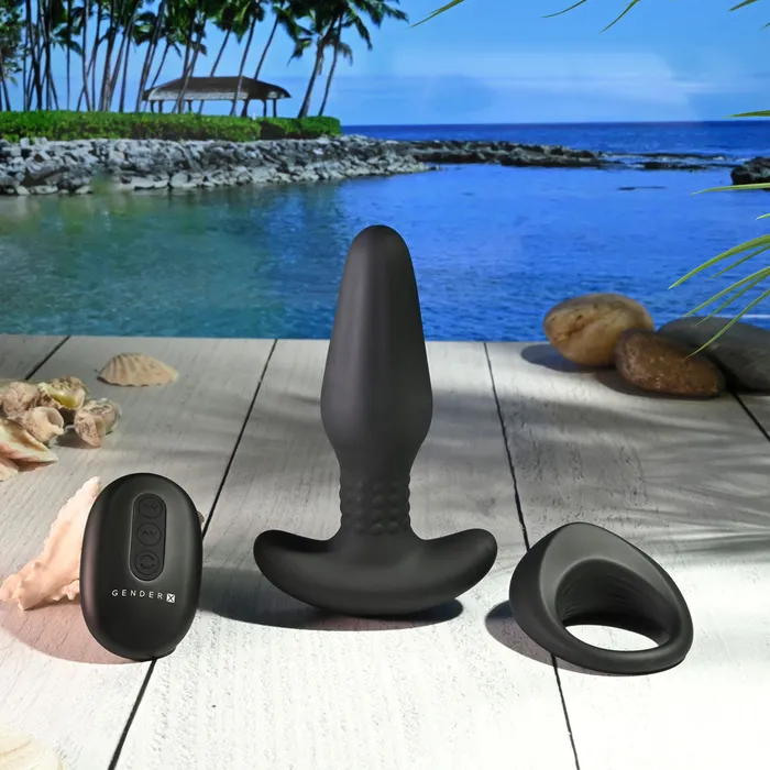 ShhhWndsr Male Sex Toys Gender X TEAMWORK Couples Vibrating Anal Plug And Cock Ring Set ShhhWndsr Male Sex Toys Gender X TEAMWORK Couples Vibrating Anal Plug And Cock Ring Set