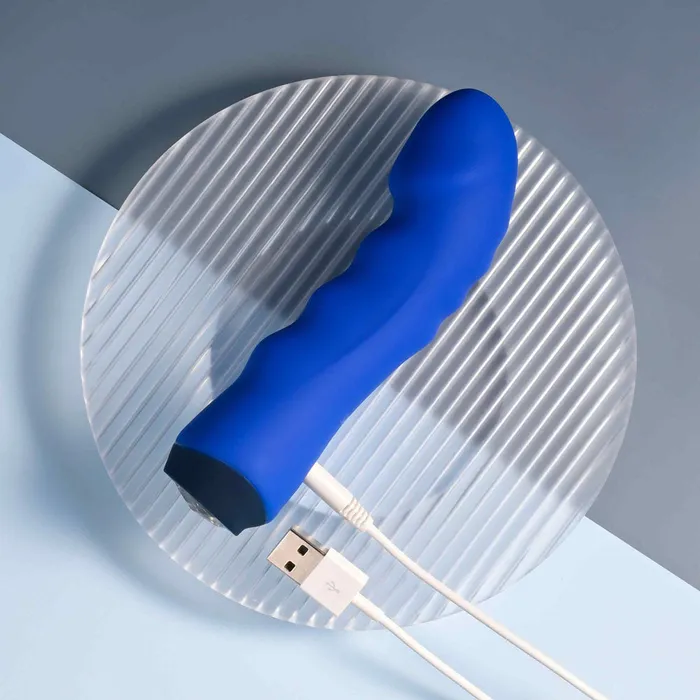 ShhhWndsr Selopa BANGER 136 cm USB Rechargeable Vibrator Blue Vibrators