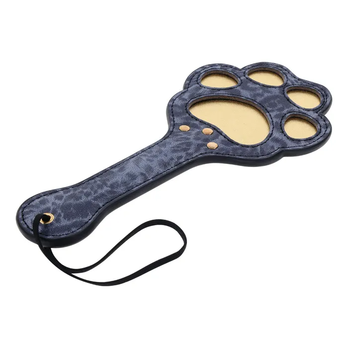 ShhhWndsr Vibrators Cougar Navy Gold Spanking Paw Print Paddle ShhhWndsr Vibrators Cougar Navy Gold Spanking Paw Print Paddle