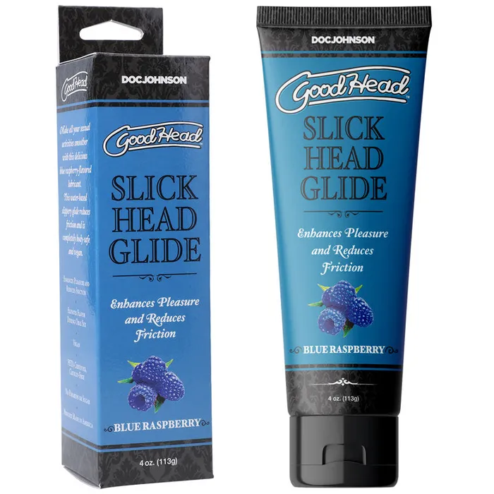 ShhhWndsr Vibrators GoodHead Slick Head Glide Blue Raspberry Blue Raspberry Flavoured Lubricant 120 ml Tube ShhhWndsr Vibrators GoodHead Slick Head Glide Blue Raspberry Blue Raspberry Flavoured Lubricant 120 ml Tube