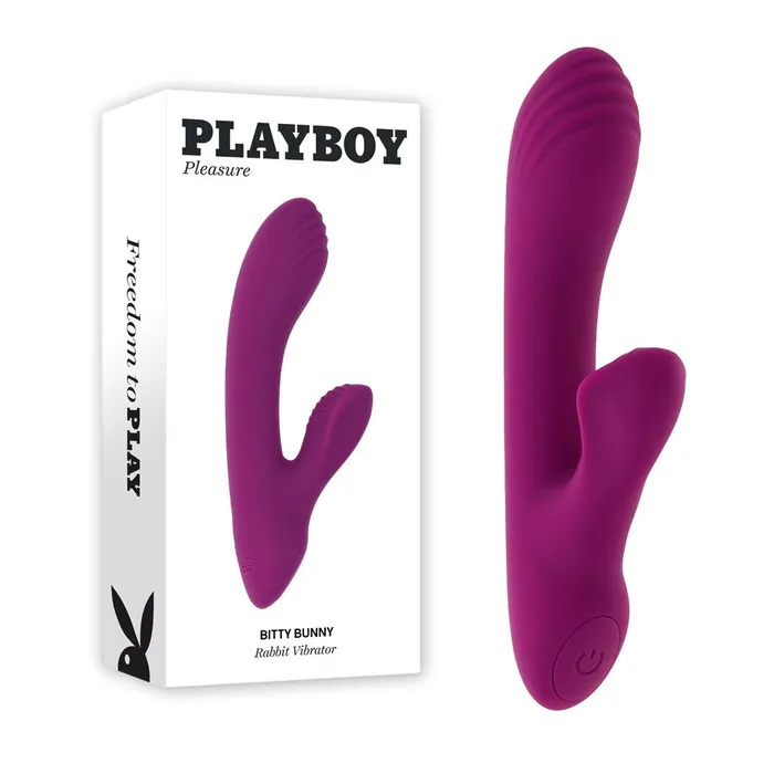 ShhhWndsr Vibrators Playboy Pleasure BITTY BUNNY Purple Rabbit Vibe