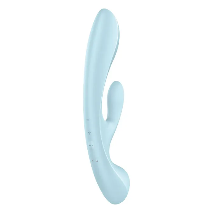 ShhhWndsr Vibrators Satisfyer Triple Oh Light Blue USB Rechargeable Rabbit Vibrator ShhhWndsr Vibrators Satisfyer Triple Oh Light Blue USB Rechargeable Rabbit Vibrator