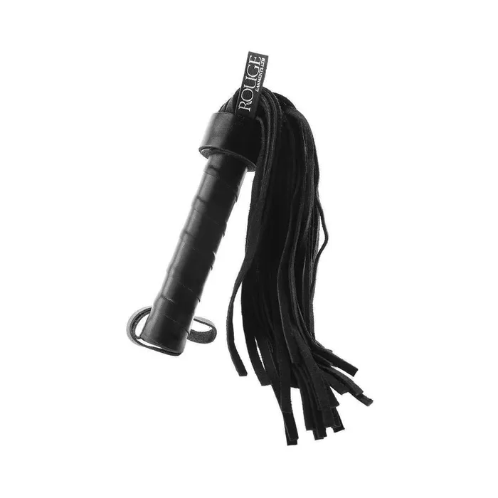 Short Suede Flogger With Leather Handle Black Fairvillacom Restraints
