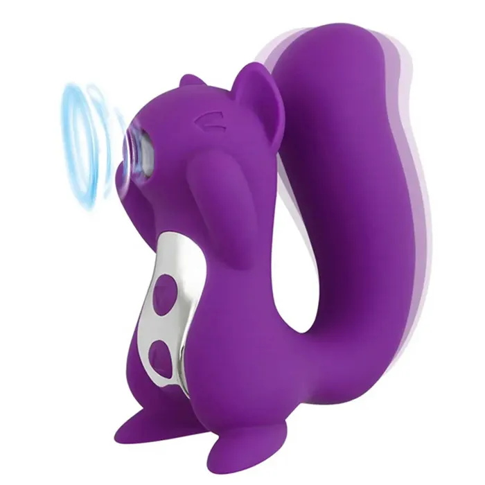Silicone Seduction Vibrators Squirrel Clit Sucker and Vibrator