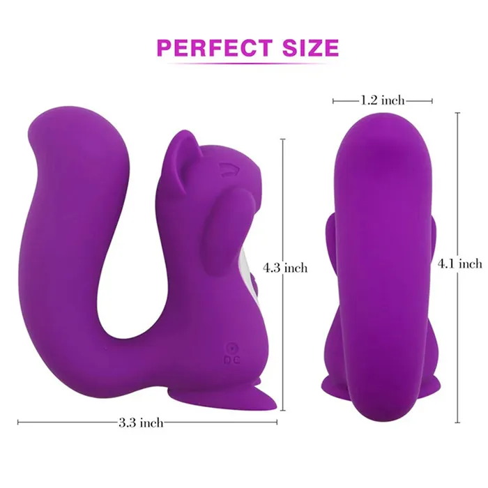 Silicone Seduction Vibrators Squirrel Clit Sucker and Vibrator Silicone Seduction Vibrators Squirrel Clit Sucker and Vibrator