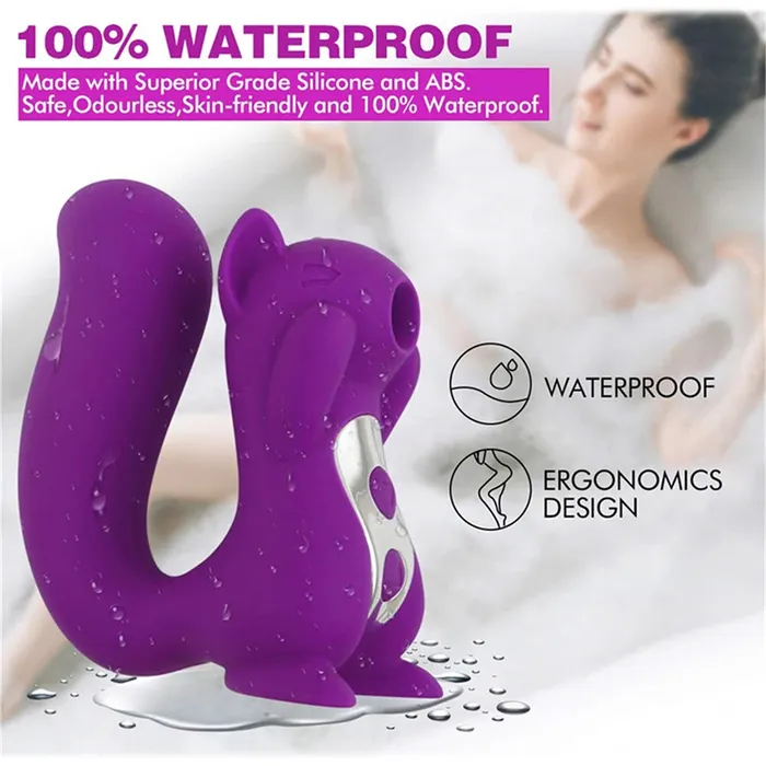 Silicone Seduction Vibrators Squirrel Clit Sucker and Vibrator Silicone Seduction Vibrators Squirrel Clit Sucker and Vibrator