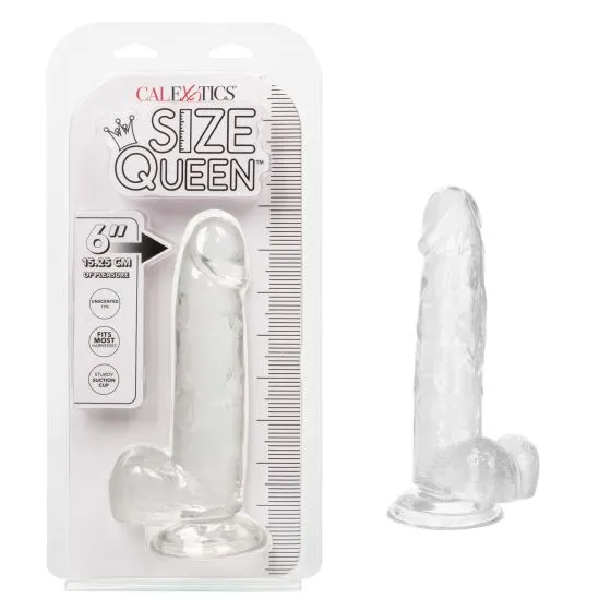 Size Queen 6 Dildo Clear Fairvillacom Dildos