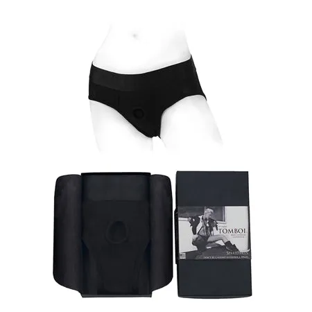 SpareParts Tomboi Rayon Briefs Harness Black Size 5XL Fairvillacom Anal