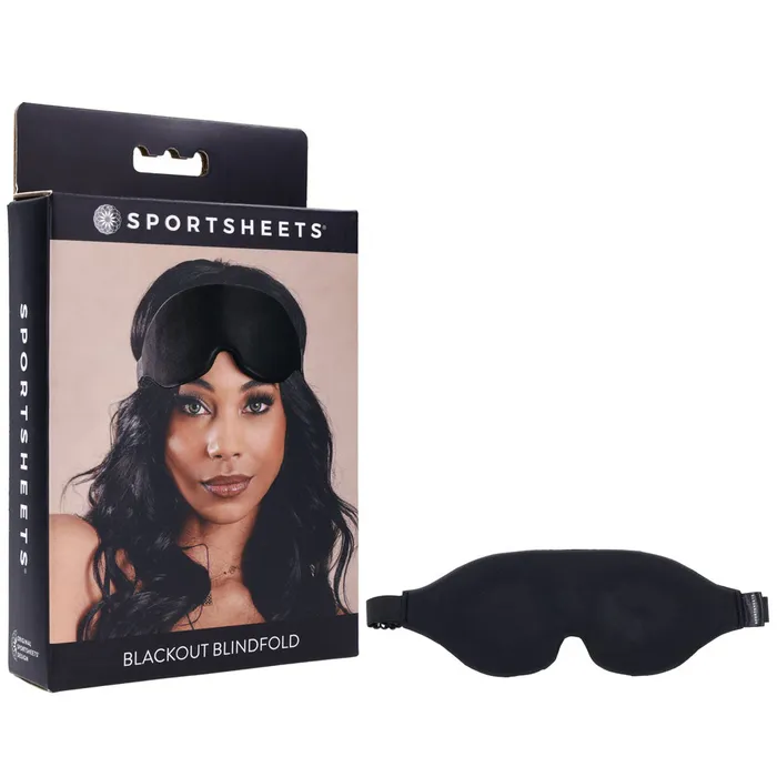 SPORTSHEETS Blackout Blindfold ShhhWndsr Vibrators
