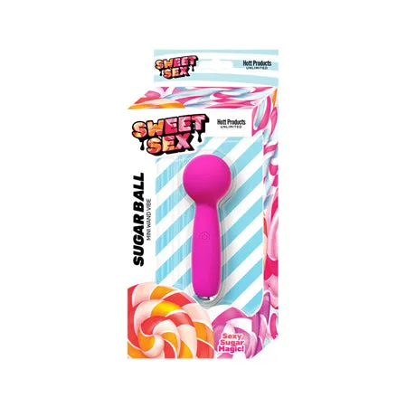 Sweet Sex Sugar Ball Mini Wand Vibe Magenta Fairvillacom Vibrators